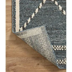 Denim Asymmetrical Tufted Area Rug, 7x10