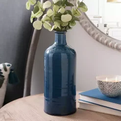 Denim Blue Ceramic Vase