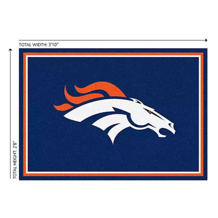 Denver Broncos Area Rug, 3x4