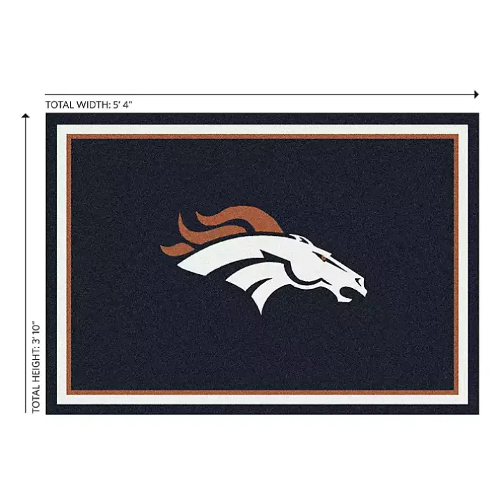 Denver Broncos Area Rug, 4x6