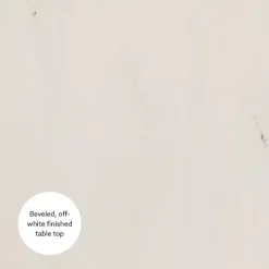 Distressed Blue Oars Coastal Accent Table