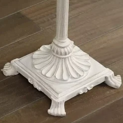Distressed Fleur-de-lis Floor Lamp
