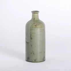 Distressed Green Ceramic Table Vase