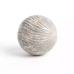 Distressed Mango Wood Swirl Orb