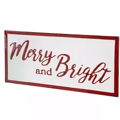 Distressed Merry and Bright Wall Plaque
