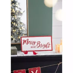 Distressed Merry and Bright Wall Plaque