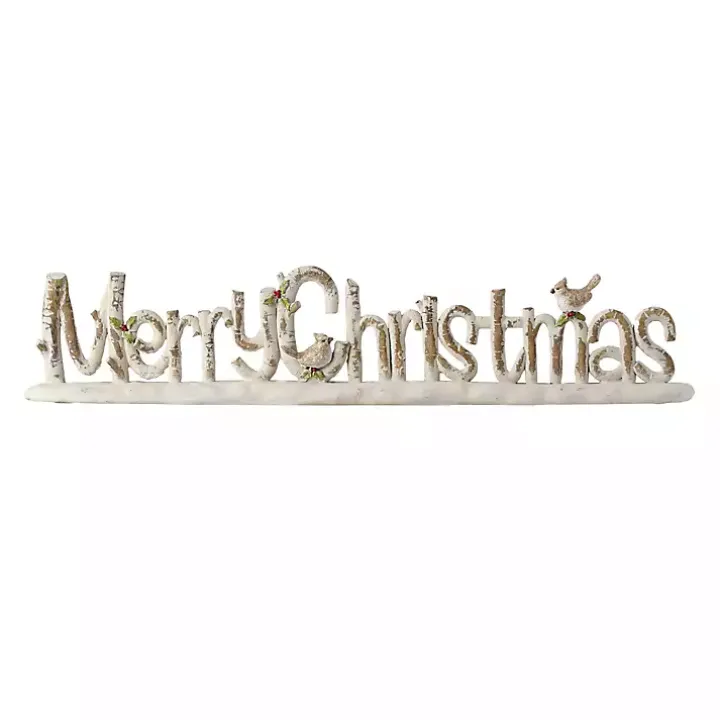 Distressed Merry Christmas Tabletop Sign