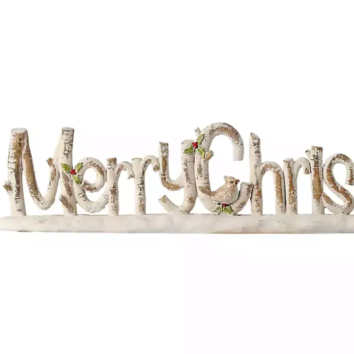 Distressed Merry Christmas Tabletop Sign