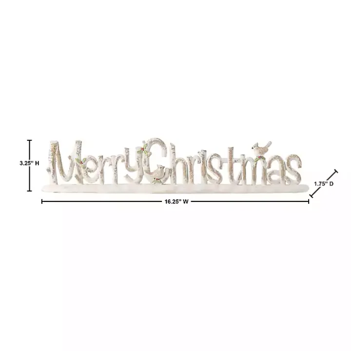 Distressed Merry Christmas Tabletop Sign