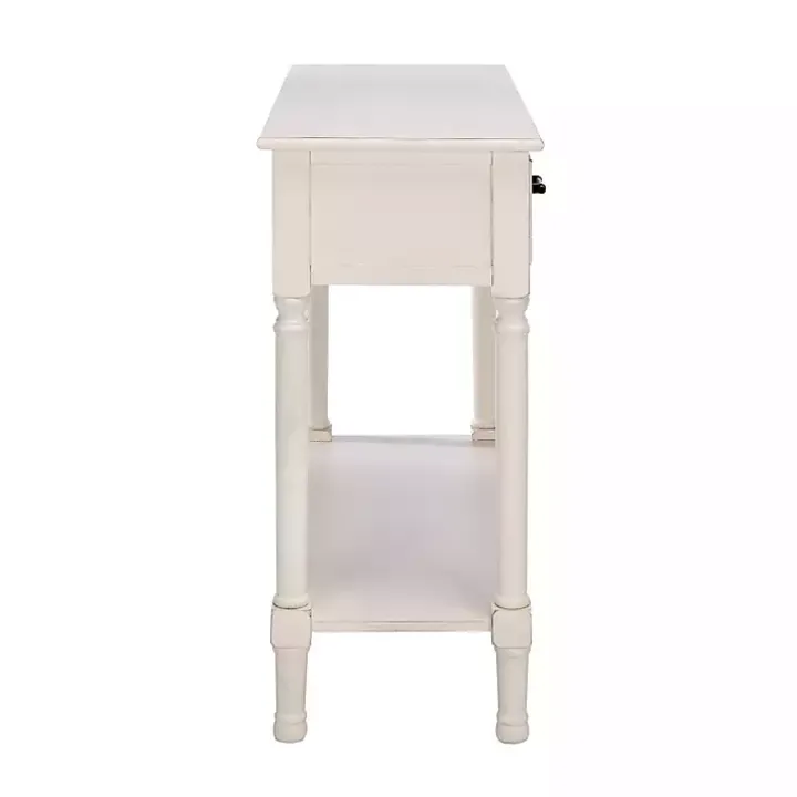 Distressed Natural Ronan 2-Drawer Console Table