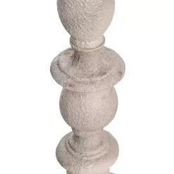 Distressed Taupe Finish Floor Lamp