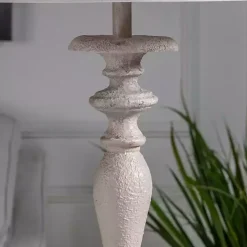 Distressed Taupe Finish Floor Lamp