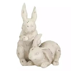 Distressed White Rabbits Statue