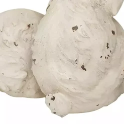 Distressed White Rabbits Statue