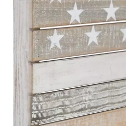Distressed Wood American Flag Wall Plaque