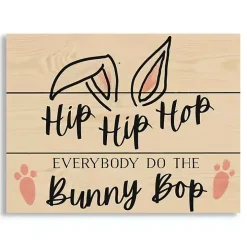 Do the Bunny Bop Wood Wall Plaque