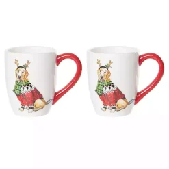 Dog Christmas Sweater Mugs, Set of 2
