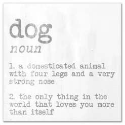 Dog Definition Canvas Art Print