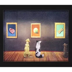 Dog Museum Framed Art Print