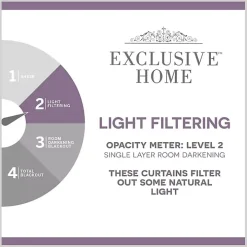 Dove Gray Floral 2-pc. Curtain Panel Set, 96 in.