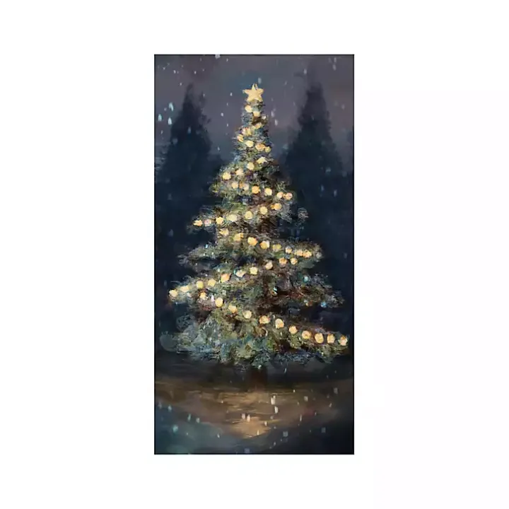 Dreamy Christmas Tree Canvas Art Print, 20x40 in.