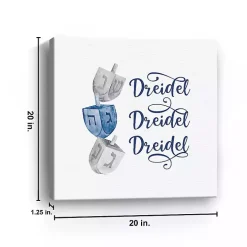 Dreidel Dreidel Dreidel Canvas Art Print