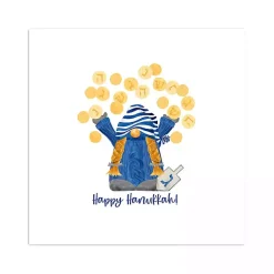 Dreidel Gelt Game Gnome Canvas Art Print