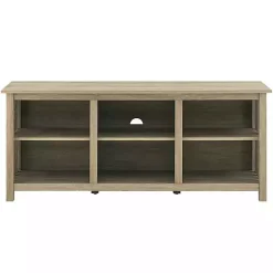 Driftwood Slatted Sides Media Cabinet