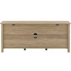 Driftwood Slatted Sides Media Cabinet
