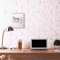 Drop Your Drawers Here Framed Wall Plaque