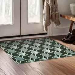 Dula Sage Green Washable Area Rug, 3x5