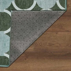 Dula Sage Green Washable Area Rug, 3x5