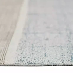 Dune Stone Blue Geometric Area Rug, 7x10