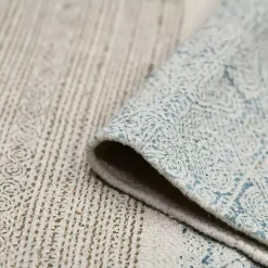 Dune Stone Blue Geometric Area Rug, 7x10