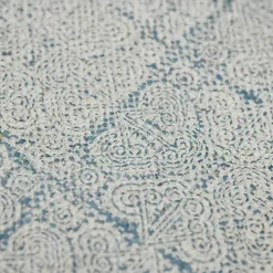 Dune Stone Blue Geometric Area Rug, 7x10