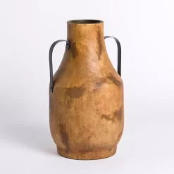 Dyno Brown Clay 2-Handle Vase