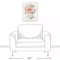 Easter Bunny Bucket Canvas Art Print