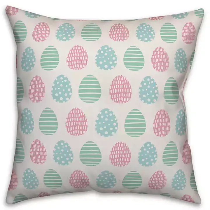 Easter Eggs Pattern Pillow