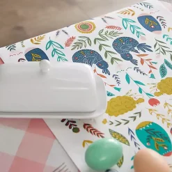 Easter Garden Folk Table Runner, 108 in.