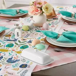 Easter Garden Folk Table Runner, 108 in.