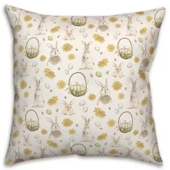 Easter Greetings Bunny Pillow