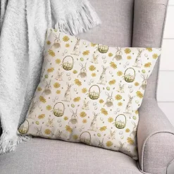 Easter Greetings Bunny Pillow