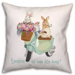 Easter is on its Way Bunnies Scooter Pillow