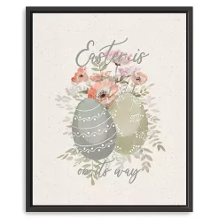 Easter Is On Its Way Framed Canvas Art Print