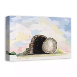 Easter Tomb Painterly Canvas Wall Art
