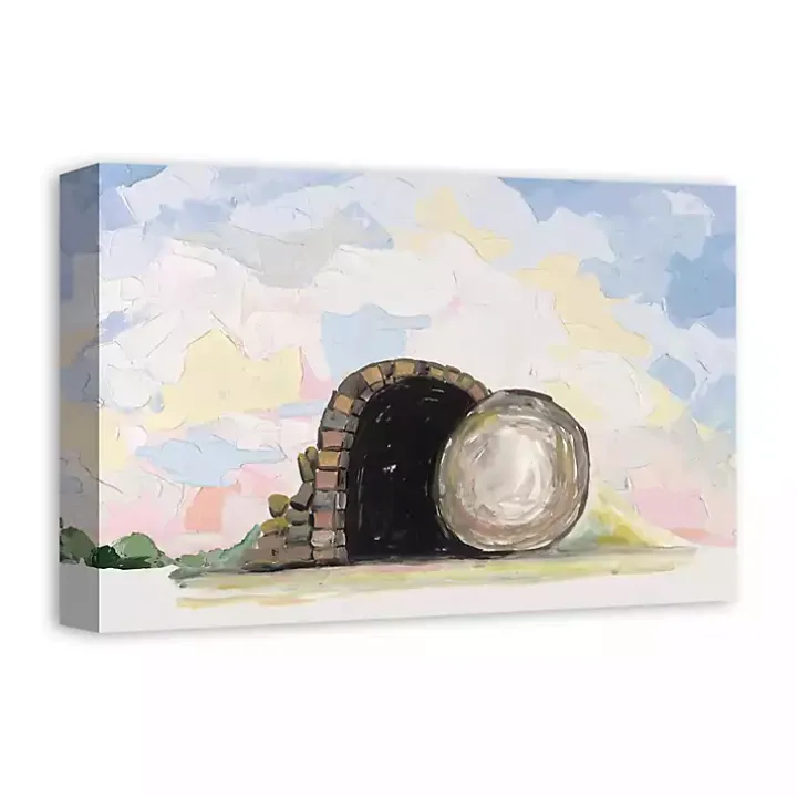 Easter Tomb Painterly Canvas Wall Art