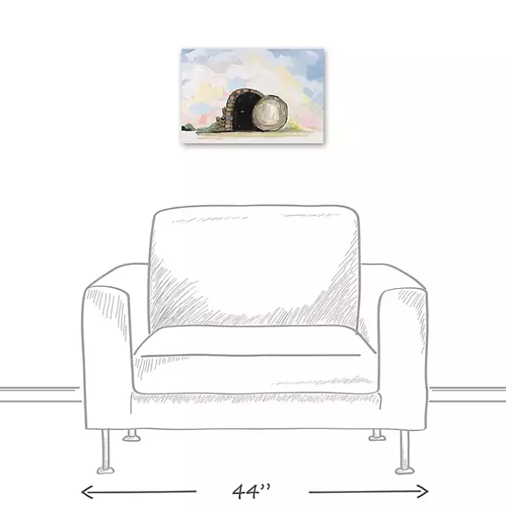 Easter Tomb Painterly Canvas Wall Art