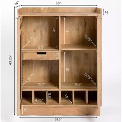 Easton Mango Wood Bar Cabinet