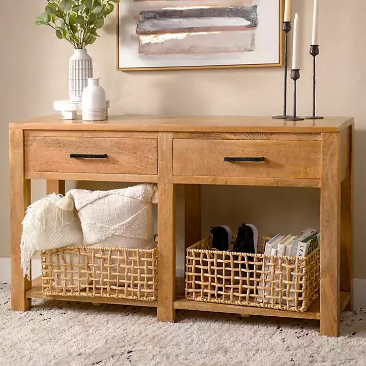 Easton Mango Wood Console Table