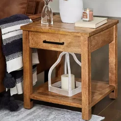 Easton Mango Wood Side Table